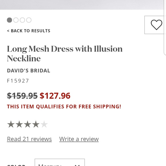 *HOST PICK*David's Bridal Bridesmaid dress - Picture 2 of 8